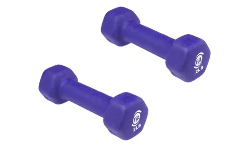 comprar Kit Mancuernas X2 C\u002Fu 2 Libras Encauchetada Pilates Gym Pesa