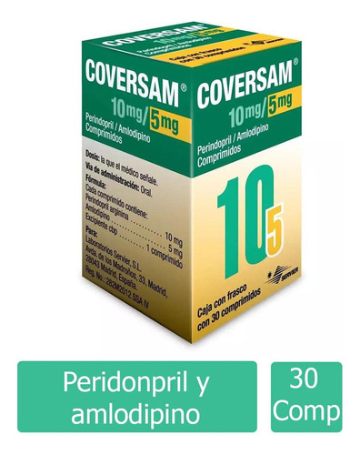 Coversam 10 Mg/5 Mg Caja Con 30 Comprimidos