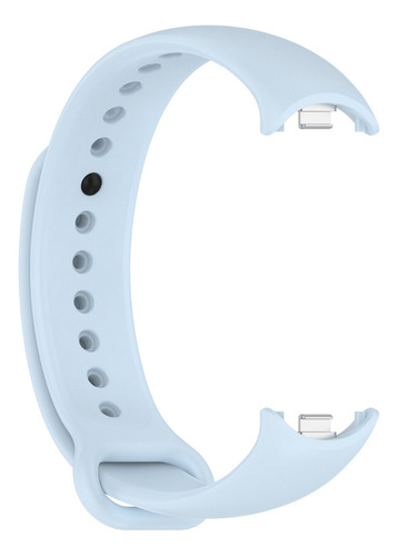 Pulseira Silicone Trava Metal Sport Compatível C/ Mi Band 8 Cor Azul-claro