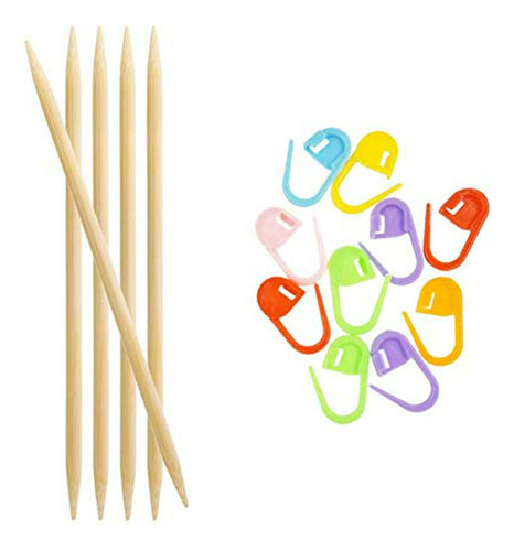 Knitter's Pride Knitting Needles Bamboo Double Pointed 8 Inc