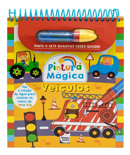 Livro Pintura Mágica: Veículos