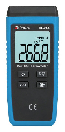 Termômetro Digital Dois Canais Mt-455a - Minipa