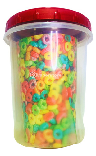 Taper Tarro Frasco Plastico 1 Litro Tapa Rosca Colores