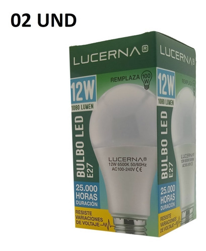 Bombillo De Led 12w Lucerna Equivalente A 100w Incandescente