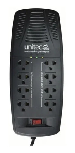 Imagen 2 de 4 de Regulador De Voltaje Automático Unitec 8 Tomas 2000va /1000w