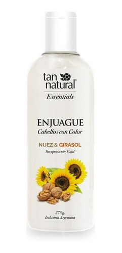 Enjuague Cabellos C/ Color Nuez Y Girasol 375ml Tan Natural