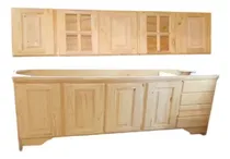 Comprar Alacena + Bajo Mesada De Pino 1.80 Mts Pino Macizo