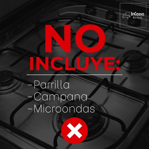 Cocina Integral Moderna Tossa Derecha Parrilla 3m