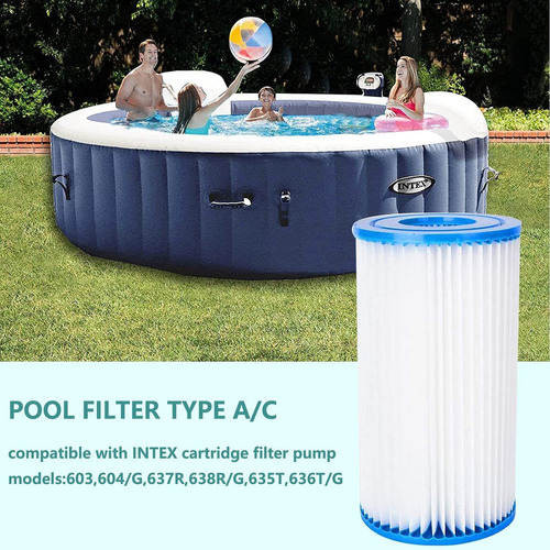 Itidyhome Paquete De 6 Filtros De Piscina Para Bomba De Filt