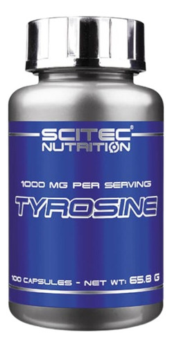 Tirosina 500 Mg. 100 Capsulas Scitec Nutrition Dietafitness Sabor Sin Sabor