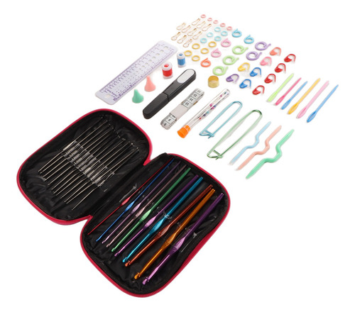 Conjunto De Ganchos De CrochĂȘ, Kit De 100 Unidades, Estojo D