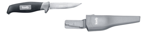 Cuchillo Acer Inox Jardin Filetear Camping Germany Funda Kwb Color Gris