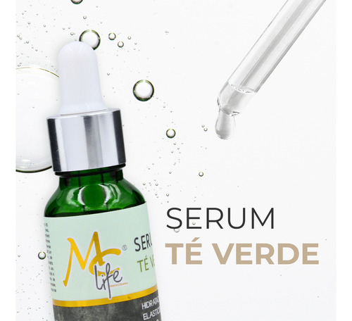 Serum Té Verde Reafirmante, Anti Acné, Hidratante, Mc Life Momento De Aplicación Día/noche Tipo De Piel Todo Tipo De Piel