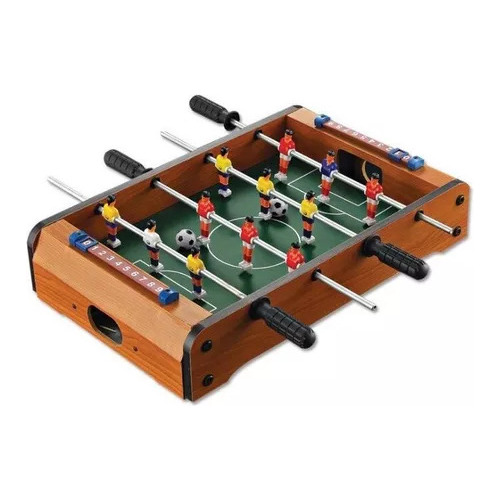 Mini Metegol De Mesa Table Football De Madera 51cm En Caja