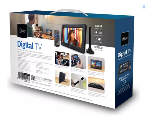Mini Tv Digital Portatil Isdb-t, Bt, Usb, Sd Recargable