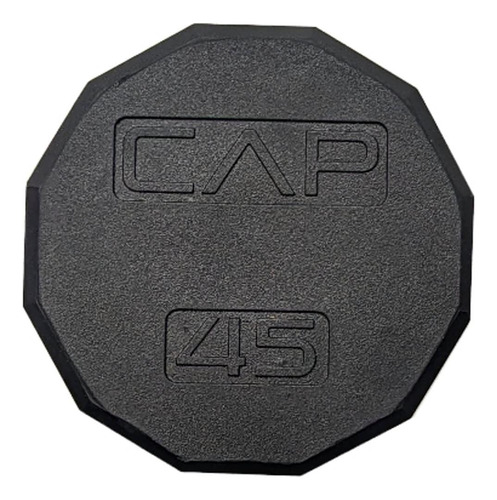 Cap Barbell Mancuerna Recubierta De 12 Caras, 45 Libras