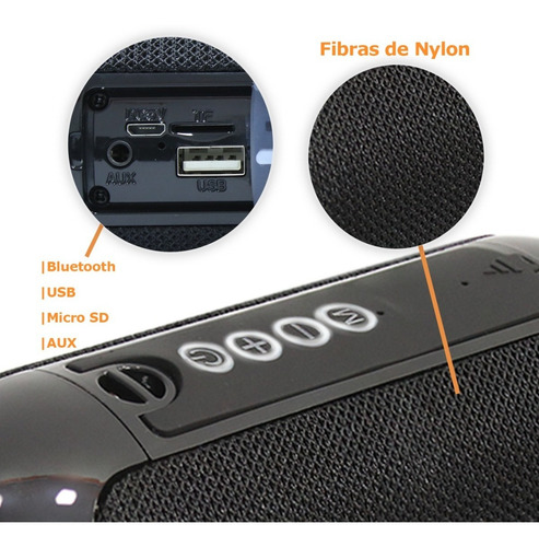 Imagem 4 de 7 de Caixa Caixinha Som Bluetooth Portátil Sem Fio Storm 3 Shutt