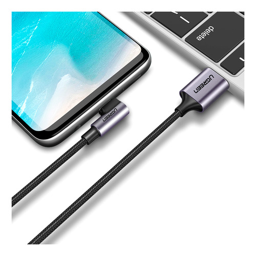 Cabo De Dados Us284 Usb 2.0 P Usb Tipo C Angular 2m Ugreen