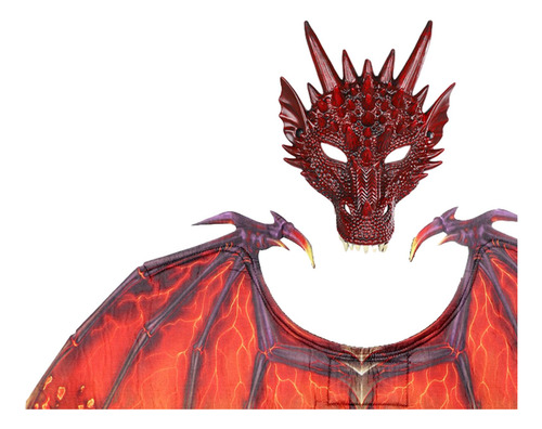 Dinosaur Wing Sets Dress Up Easter Masquerade Dragon Rojo