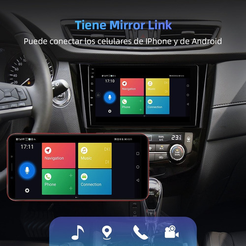 Zk Estéreo Cámara Para Nissan Xtrail 2015-2021 Frente Gps