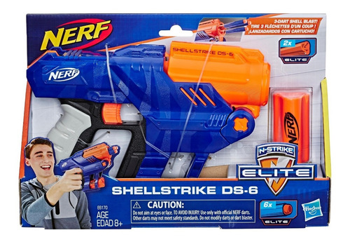 Pistola Lanza Dardos Nerf Elite Shell Strike Ds Original