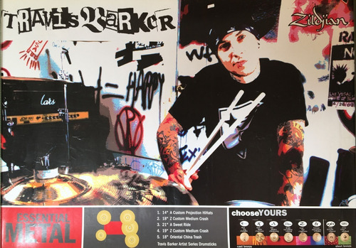 Afiche / Póster De Colección Travis Barker Blink 182
