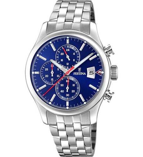 Reloj Festina Hombre Timeless Chronograph Azul 100m F20374.2