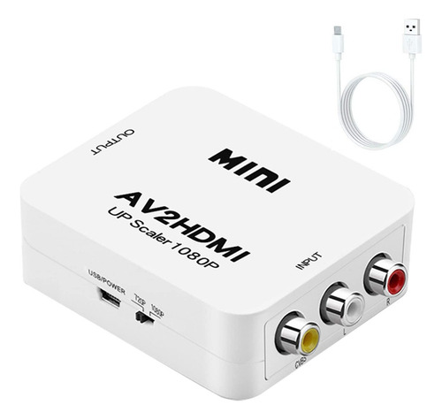 Convertidores De Video  Av A Hdmi, Adaptador Rca A H Cdv