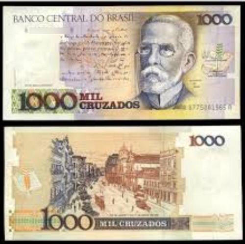 Cédula Nota De 1000 Cruzados (Usado)