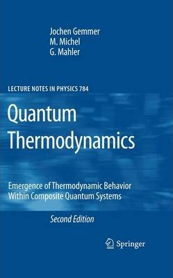 Libro Quantum Thermodynamics : Emergence Of Thermodynamic...