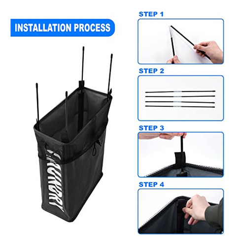 Cesta De Lavandería Delgada Plegable Con Ruedas Y Asa