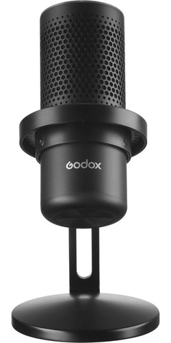 Micrófono Condensador Usb Godox Em68 Con Luz - Efectos Rgb Color Negro