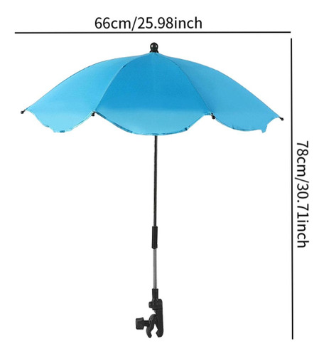 Guarda-sol Para Carrinho, Abajur, Braçadeira No Guarda-chuva