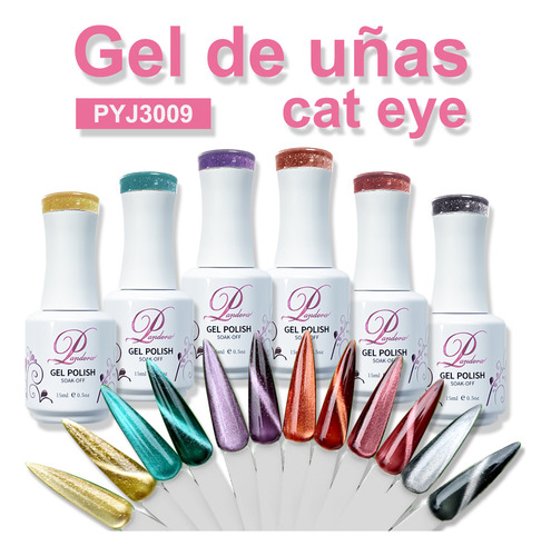 Pandoragel De Ojo De Gato Con Eclipse Estrellado/6pcs