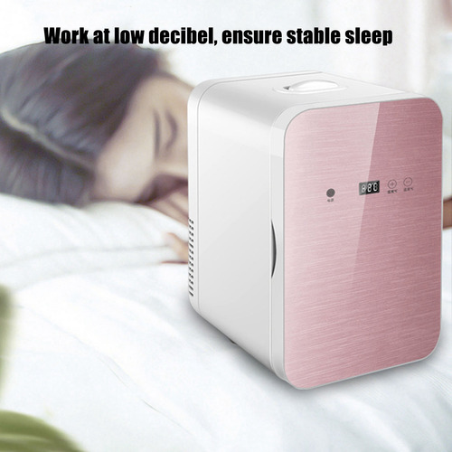 Desktop Com Tela Digital Mini Geladeira Rose Gold 8l