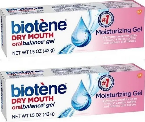 2 Pack Biotene Dry Mouth Oral Balance Gel 42g