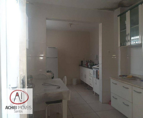 Imagem 8 de 11 de Casa Tipo Sobrado, Com 2 Dormitórios, À Venda, 130 M² Por R$ 420.000 - Vila Matias - Santos/sp - Ca2129