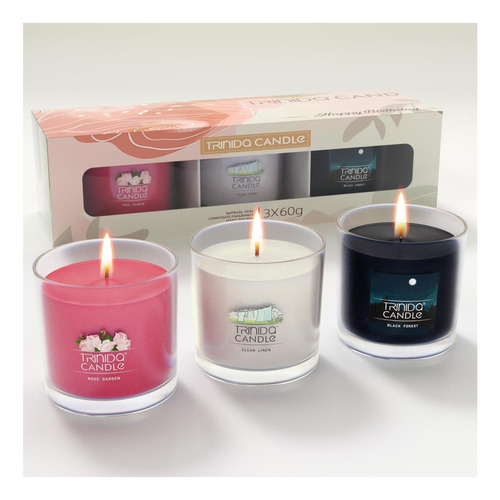 Sets De Regalo De Velas De Cumpleaños De Trinida, Velas Perf