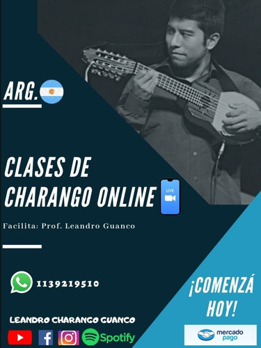 Imagen 1 de 8 de Clases De Guitarra/ Charango / Ukelele + Aula Virtual Gratis