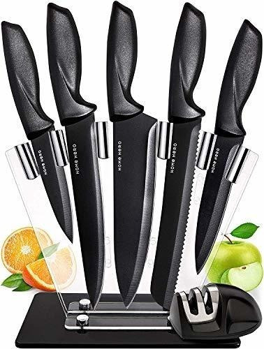 Set De 5 Cuchillos De Chef  De Cocina De Acero Inoxidable Ju