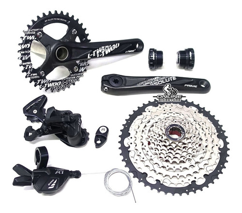 Grupo Transmision Bicicleta Mtb L-twoo 10v Monoplato