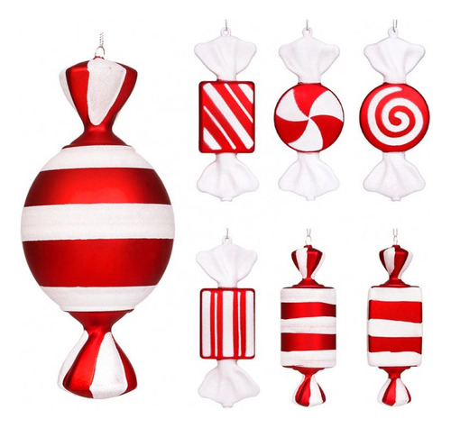 7pcs/set Navidad Colgante Candy Colgante Vestido Suministros