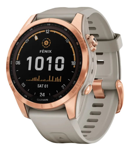 Garmin Fenix 7s Solar Correa Silicona Arena Clara 42mm Reloj