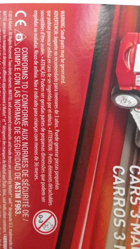 Imagem 3 de 3 de Mack - Carros 3 De Luxo - Mattel - Bonellihq A21 Cr3