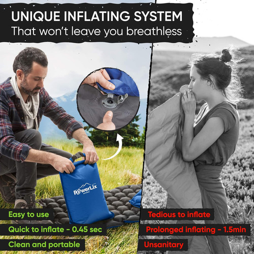 Colchoneta Ultraligera Dormir Camping Bolsa De Inflado,...