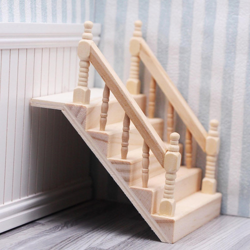 Barandilla De Casa De Muñecas, Escalera Artesanal Compacta