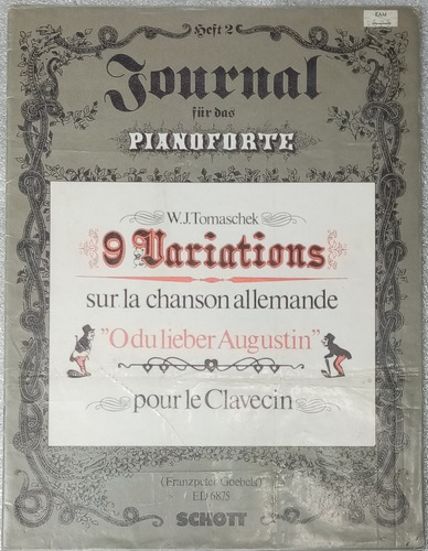 Música Para Clavecin: 9 Variationen O Du Lieber Augustin