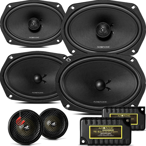 Kit Duas Vias Audiophonic Ks 690 + Audiophonic Coaxial Cs690