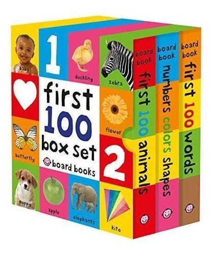 First 100 Board Book Box Set (3 Books): First 100 Words, Num