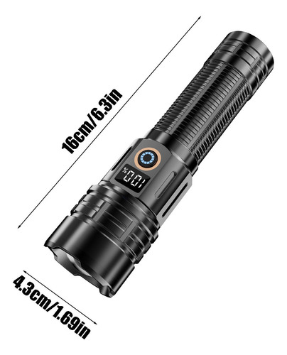 Linterna Led De Enfoque Ajustable F De Alto Brillo Recha 300